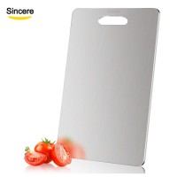 SUS 304 Chopping Board Non Slip Easy Grips and Clean For Kitchen Stainless Steel Cutting Boards