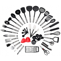 42pcs kitchenware set nylon utensils stainless steel handle kitchen tools sets