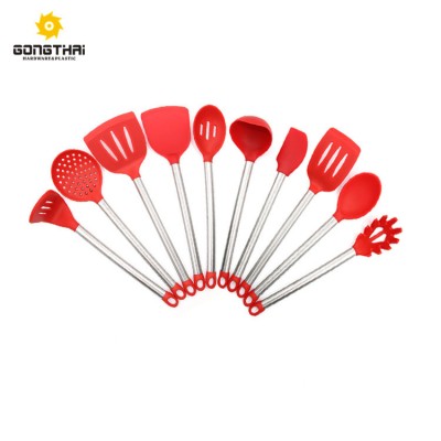 Nonstick Silicone Stainless Steel Kitchen Utensil set 10 pieces