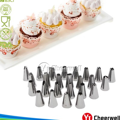 Russian Piping Tips,54pcs,Stainless Steel Cake Decorating pipping nozzles Tips Set