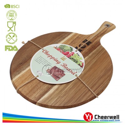 Round Paddle Wooden Cutting Board