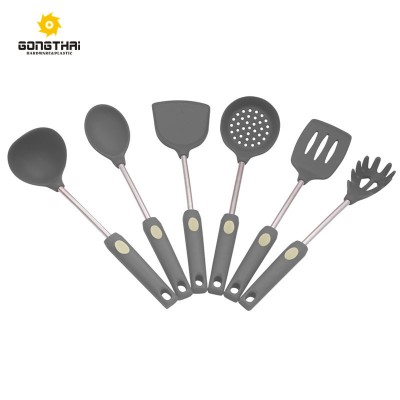 High Quality Silicone Stainless Steel Kitchen Utensil Set for Cooking